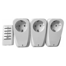   UltraTech távirányítós dugalj készlet, 3+1, 1150W/230V3 db dugalj+1 db távírányító, 30 m-es táv
