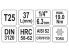 YATO Bit dugókulcs torx 1/4" T25