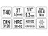 YATO Bit dugókulcs torx 1/4" T40