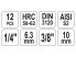 Bit dugókulcs készlet 12 részes lyukas Torx 1/4",3/8" CrV YATO
