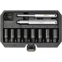   Gépi dugókulcs készlet 10 részes 18-25mm biztonsági kerékcsavarokhoz