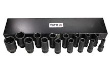   Gépi hosszú dugókulcs készlet 15 részes 1/2" 10-32 mm CrMo YATO