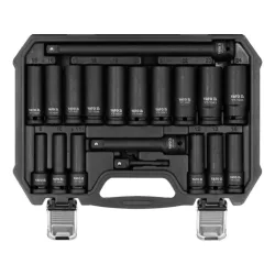 Hosszú gépi dugókulcs készlet 1/2" 19 részes 8-25mm