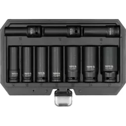Hosszú gépi dugókulcs készlet 10 részes 1/2", 10-27mm Yato