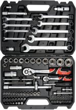   Dugókulcs készlet 82 részes 1/4", 1/2", YATO CrV