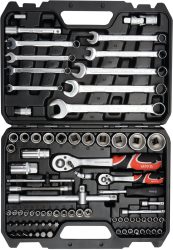 Dugókulcs készlet 82 részes 1/4", 1/2", YATO CrV