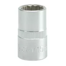 Dugókulcs 12 szögletű 1/2" 15mm CrV Yato