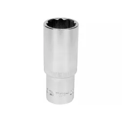 Hosszú dugókulcs 12 szögletű 1/2" 21mm CrV