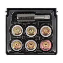 Olajleeresztő csavar menetjavító készlet 7 részes Yato