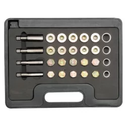 Olajleeresztő csavar menetjavító készlet 64 részes M13-M20 CrMo Yato