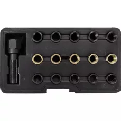 Izzítógyertya menetjavító és tisztító készlet 16 részes M14,M16 Yato