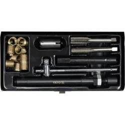 Gyújtógyertya menetjavító és tisztító készlet 25 részes M14 3/8" HSS