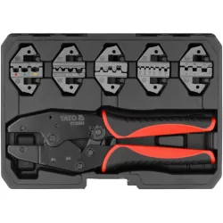 Racsnis krimpelő fogó készlet 6 részes Yato