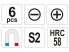 Csavarhúzó készlet 6 részes mágneses S2 Yato