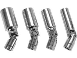 Csuklós gyertyakulcs készlet 4 részes 3/8" 14-21 mm CrV YATO