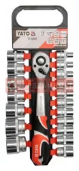 Dugókulcs készlet 19 részes 1/2" 8-32mm CrV Yato