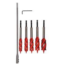   Fafúró készlet 7 részes bit befogású (16-18-20-22-25 mm) 165 mm Yato