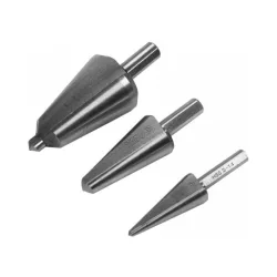 Lépcsős fúró készlet 3 részes inox