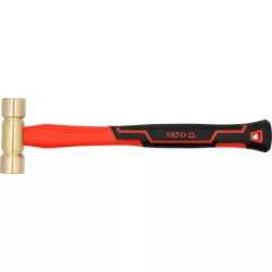 Sárgaréz kalapács 500g üvegszálas nyél Yato