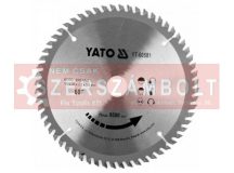 Fűrésztárcsa fához 160x20 mm 60T YATO