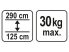 Teleszkópos támasztó rúd 1250-2900 mm 30 kg Yato