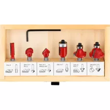 Felsőmaró készlet 6 részes 6mm Yato