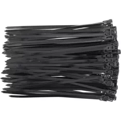 Kioldható kábelkötegelő 4,8x200mm fekete (100 db) Yato