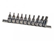Torx bit készlet crowa foglalatban, 3/8", 10 darabos