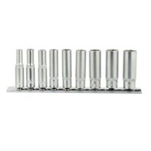   Hosszított dugókulcs készlet 1/4" 4-13mm, 10 darabos 