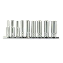 Hosszított dugókulcs készlet 1/4" 4-13mm, 10 darabos 