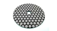   Tépőzáras gyémánt csiszoló és polírozókorong, kék 125x20mm / P60