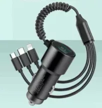 Autós töltő 3in1+2USB bemenettel 100w