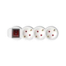 3-as elosztó kapcsolóval 3m 3 x 1,5 mm2 fehér