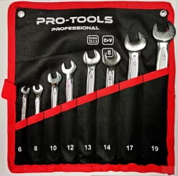 Csillag-villáskulcs klt 6-19 8r. DIN3113 PRO-TOOLS PROFESSIONAL