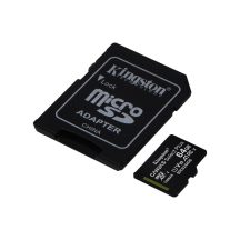 KINGSTON 64GB MicroSDXC memóriakártya adapterrel.