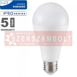 15W LED izzó Samsung chip E27 A65 3000K 5 év garancia