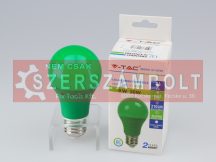 9W LED izzó E27 A60 Zöld 