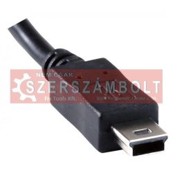 MiniUSB töltőkábel,1m,fekete