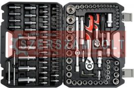 Dugókulcs készlet 108 részes 1/2" 10-32mm, 1/4" 4-14mm crv YATO 1/2